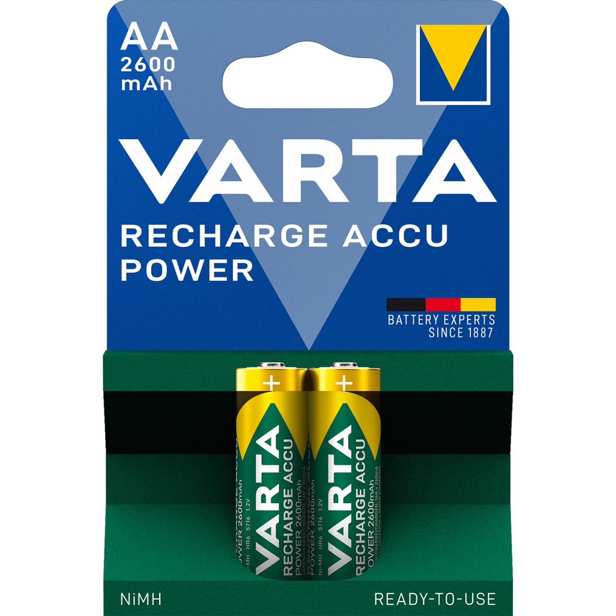 Batteria ricaricabile Power AA 2600mAh Blister 2
